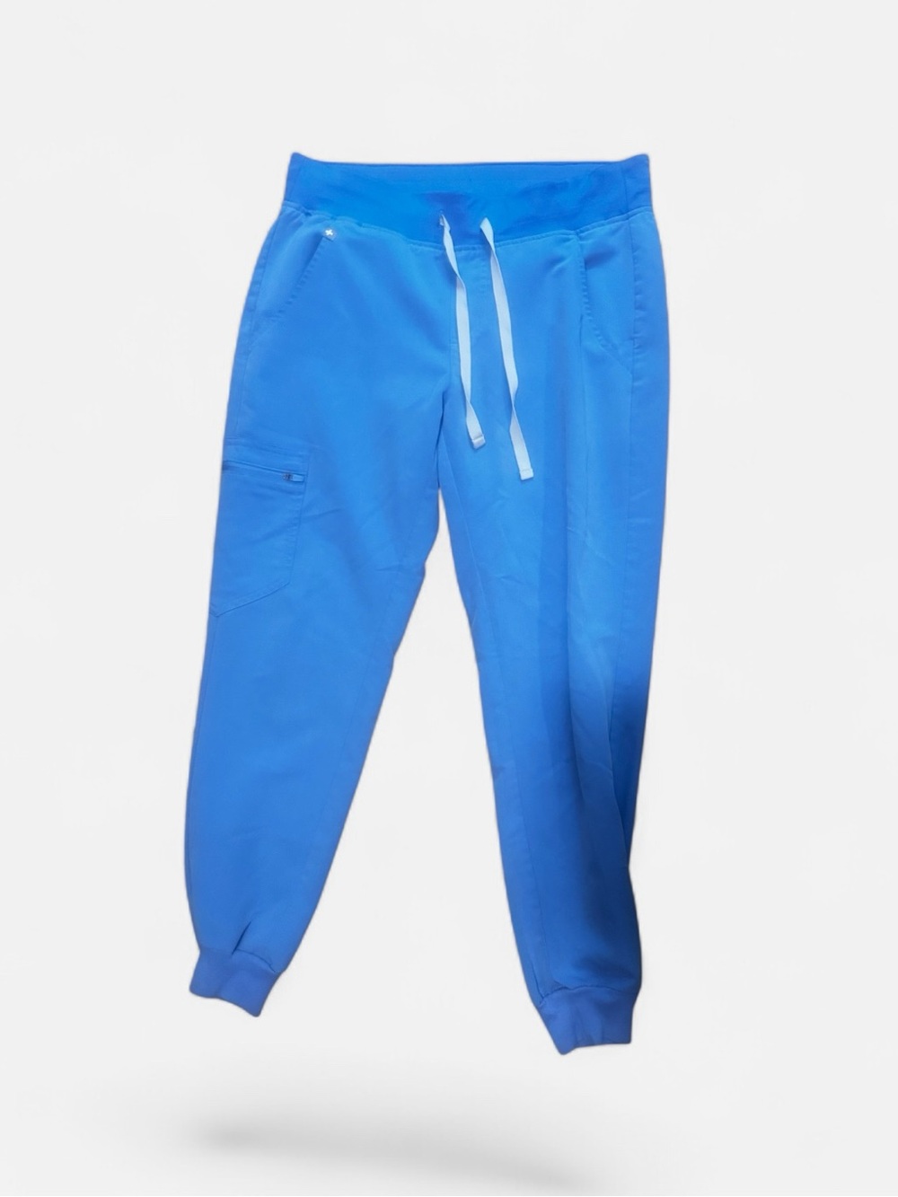 FIGS Zamora Jogger Scrub Pants Small Petite Ceil Blue